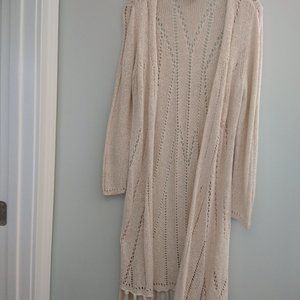 Long Cardigan with Fringe